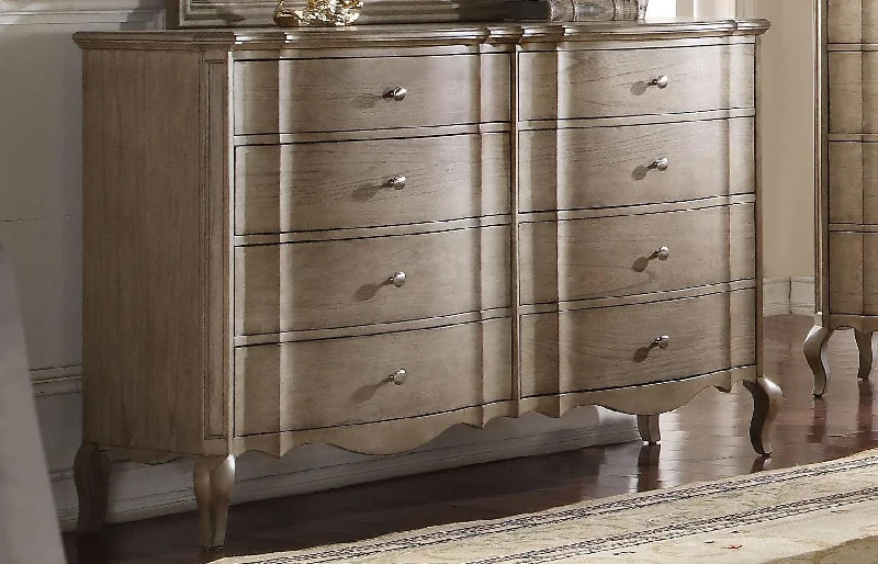 Acme Chelmsford Drawer Dresser in Antique Taupe 26055 Tunics Favorite customer