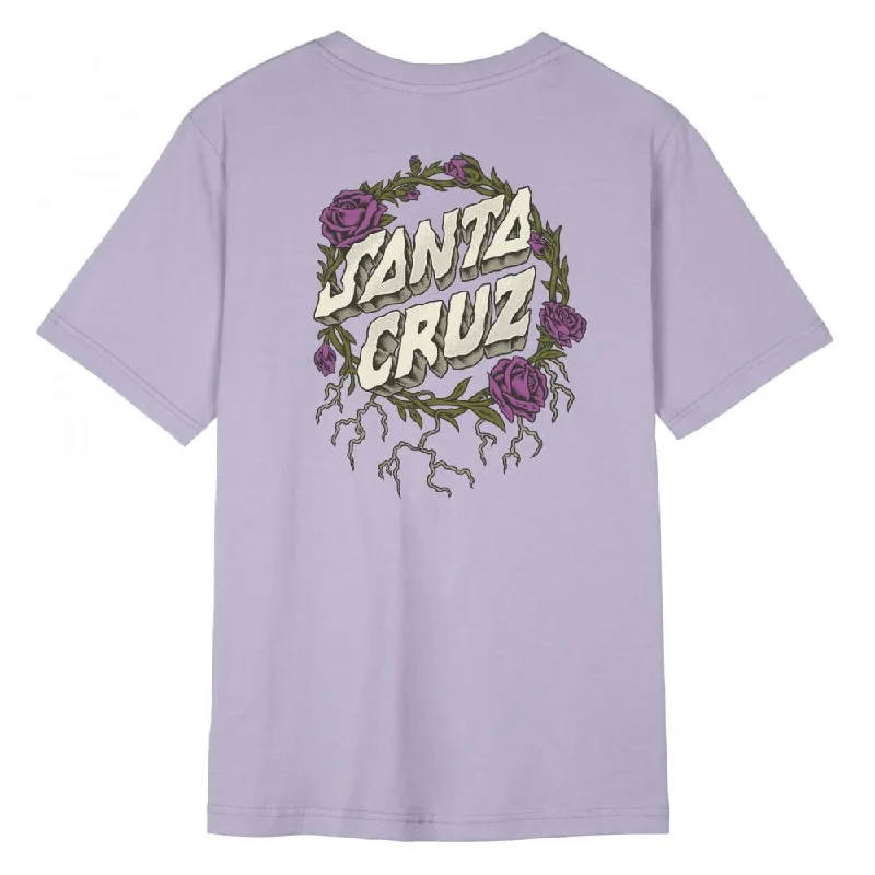 Santa Cruz Womens T-Shirt Entangled - Pale Lavender-- Houndstooth Herringbone Solid