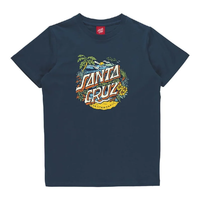 Santa Cruz Youth T-Shirt Youth Aloha Dot Front T-Shirt - Tidal Teal-- Polka Dot Checkered Tartan Santa Cruz Youth T-Shirt Youth Aloha Dot Front T-Shirt - Tidal Teal-- Polka Dot Checkered Tartan