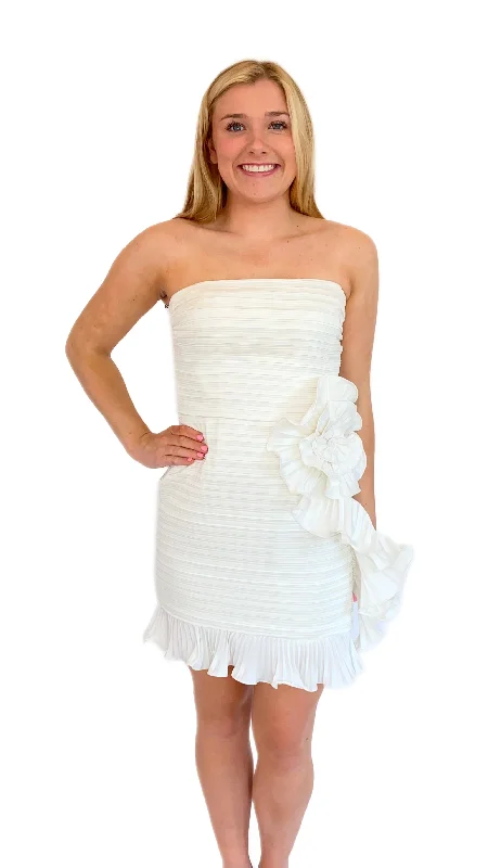 Amur Isla Rosette Dress Tunics Sophisticated sleek
