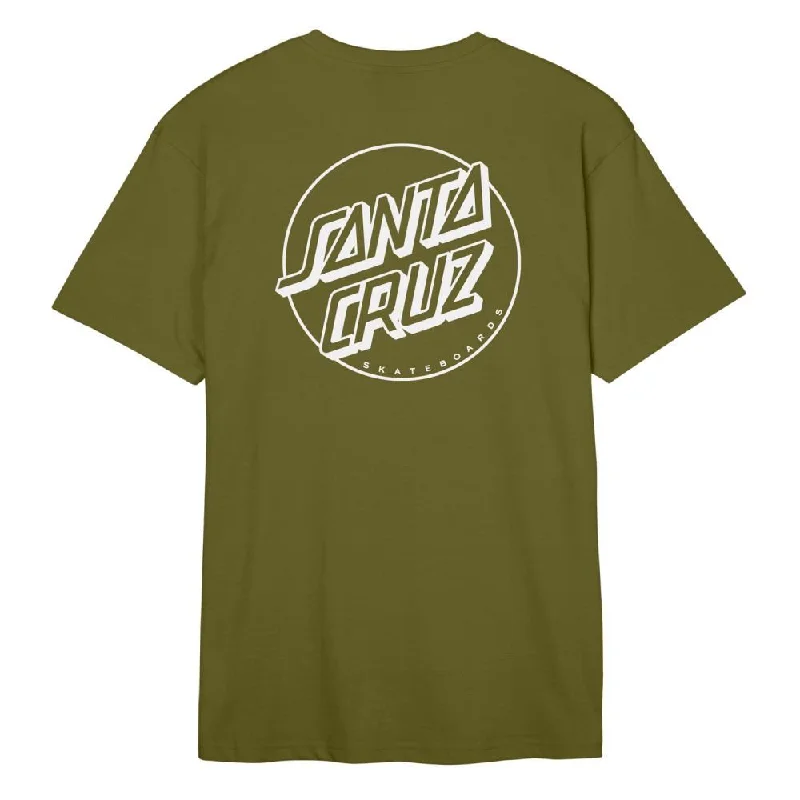 Santa Cruz T-Shirt Opus Dot Stripe - Sea Kelp-- Houndstooth Herringbone Solid