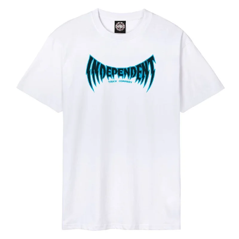Independent T-Shirt Voltage Span - White-- Spandex Blend Rayon Blend Denim Blend