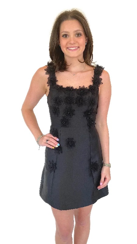 Elliatt Black Elder Dress Tunics Fall fleece