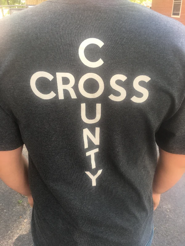 Fundraiser Cross County t-shirt-- Chenille Fabric Brocade Fabric Lace Fabric
