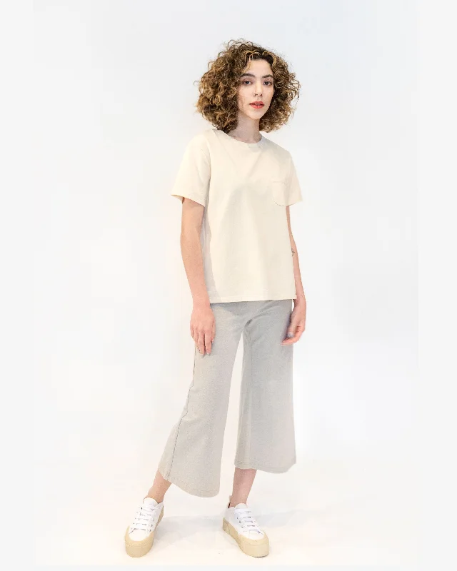 ADULT POCKET T-SHIRT-- Wool Fabric Cashmere Fabric Tweed Fabric
