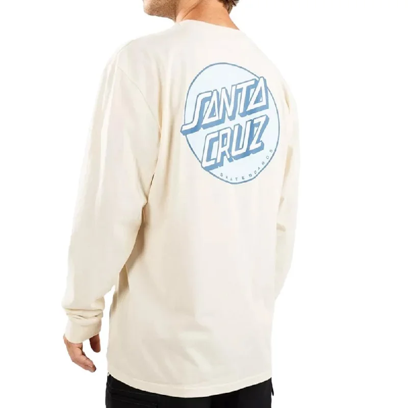 Santa Cruz Longsleeve T-Shirt Other Dot Stripe L/S Tee - Off White-- Fashionable Trendy Casual Santa Cruz Longsleeve T-Shirt Other Dot Stripe L/S Tee - Off White-- Fashionable Trendy Casual