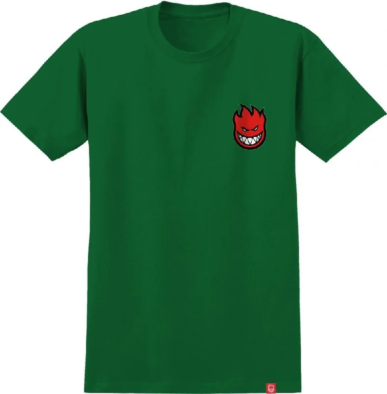 Spitfire T-Shirt Lil Bighead Fill - Kelly Green / Red / White-- Layered Multi-layer Single Layer
