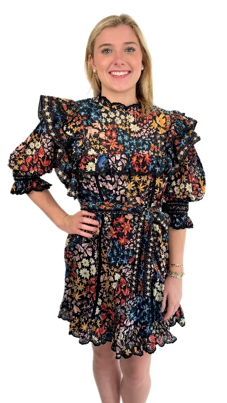 Farm Rio JuJu Garden Dress Tunics Distressed trendy