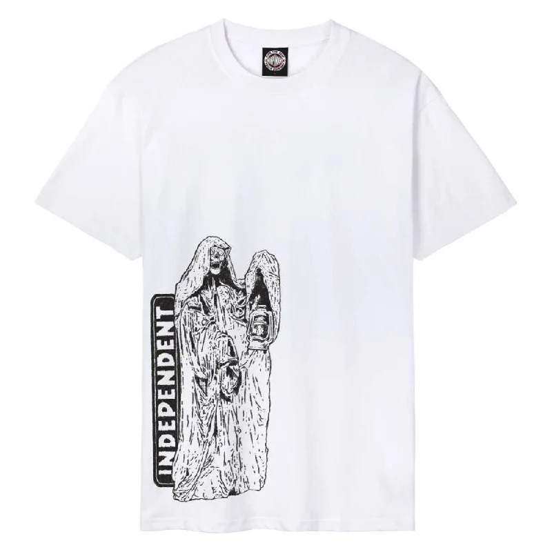 Independent T-Shirt Apparition - White-- Houndstooth Herringbone Solid