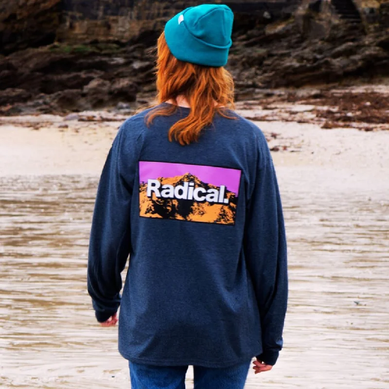 Radical. Mountains Are Calling Unisex Long Sleeve T-shirt - Dark Heather Grey-- Thin T-Shirt Open Front Quick Dry Radical. Mountains Are Calling Unisex Long Sleeve T-shirt - Dark Heather Grey-- Thin T-Shirt Open Front Quick Dry