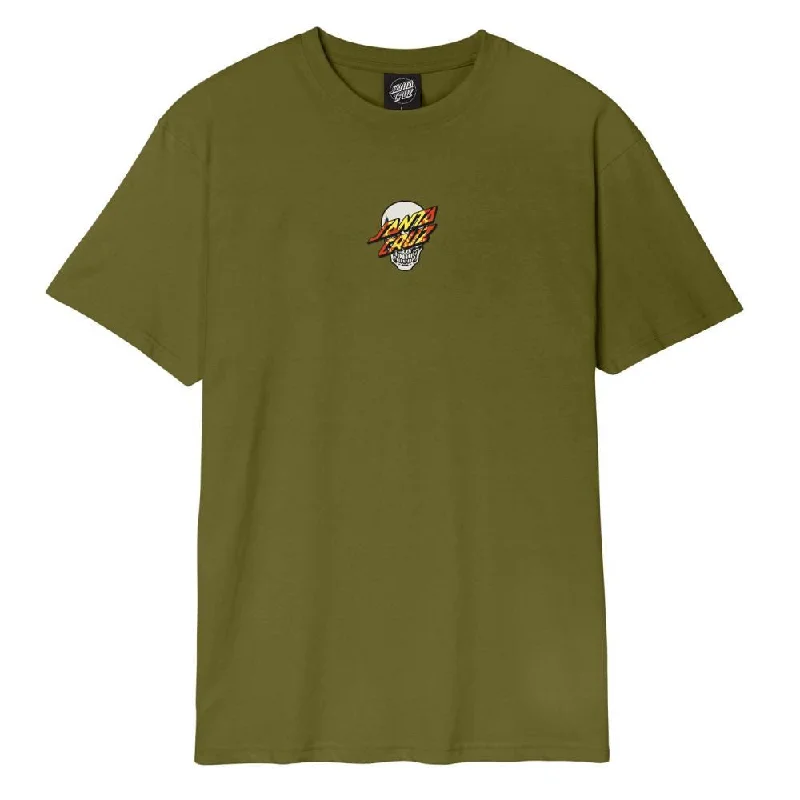 Santa Cruz T-Shirt Dressen Skull Dot Front - Sea Kelp-- Iron Safe Non-Iron Wrinkle Free Santa Cruz T-Shirt Dressen Skull Dot Front - Sea Kelp-- Iron Safe Non-Iron Wrinkle Free