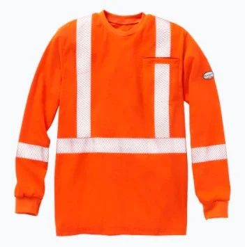 Women's Long Sleeve Antex Inherent Hi Vis Shirt With Segmented Trim By Rasco - Style FR9637-- Iron Safe Non-Iron Wrinkle Free Women's Long Sleeve Antex Inherent Hi Vis Shirt With Segmented Trim By Rasco - Style FR9637-- Iron Safe Non-Iron Wrinkle Free