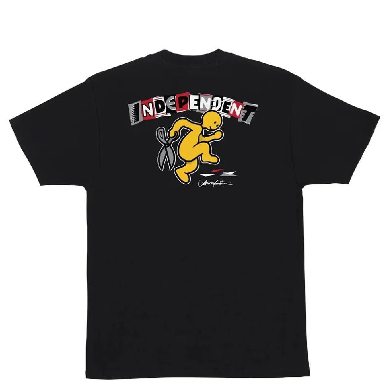 Independent T-Shirt Lance Mountain Ransom - Black-- Polka Dot Checkered Tartan
