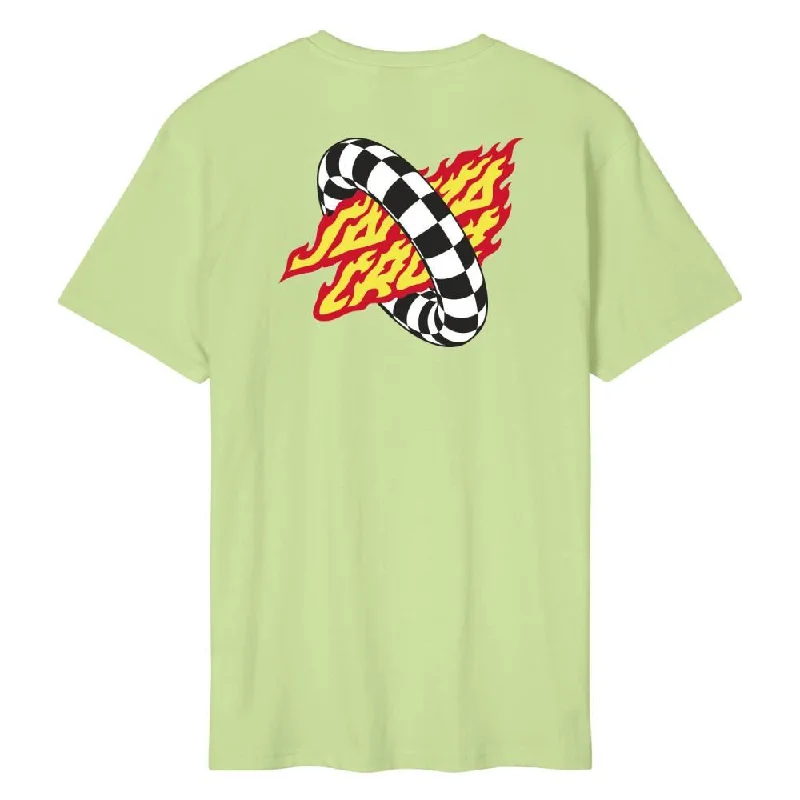 Santa Cruz T-Shirt Goal Flame - Matcha-- Elegant Classic Vintage