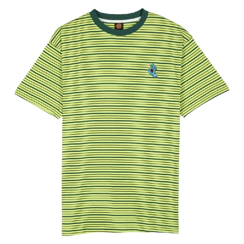 Santa Cruz T-Shirt Mini Hand Stripe - Matcha Stripe-- Oversized T-Shirt Spandex breathable Santa Cruz T-Shirt Mini Hand Stripe - Matcha Stripe-- Oversized T-Shirt Spandex breathable