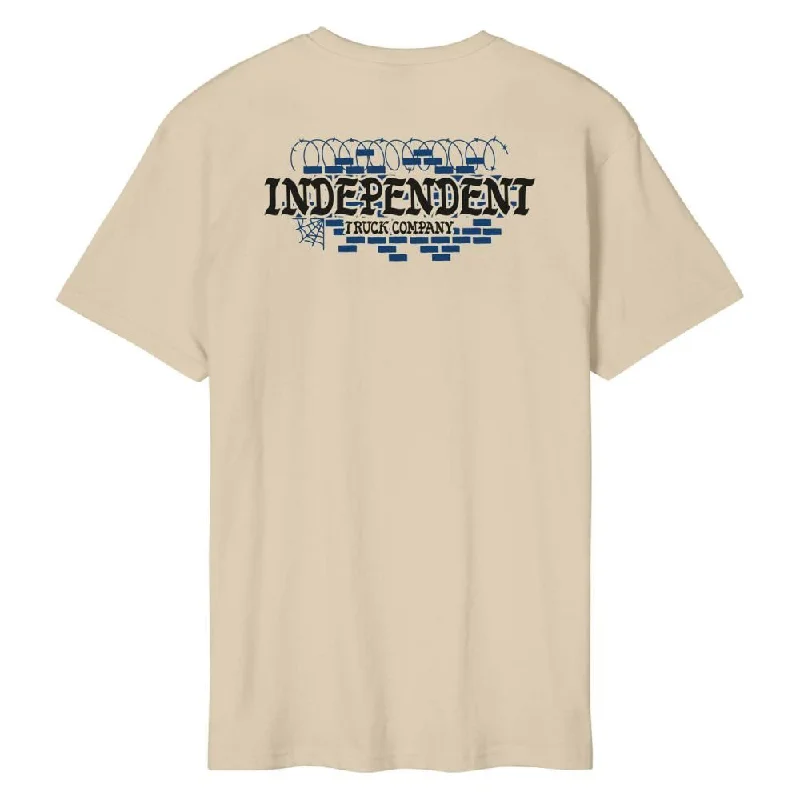 Independent T-Shirt Indepenetentiary - Sand-- Print Jacquard Patchwork