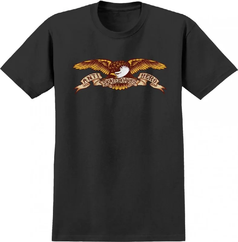 Antihero T-Shirt Eagle - Black-- Wool Fabric Cashmere Fabric Tweed Fabric