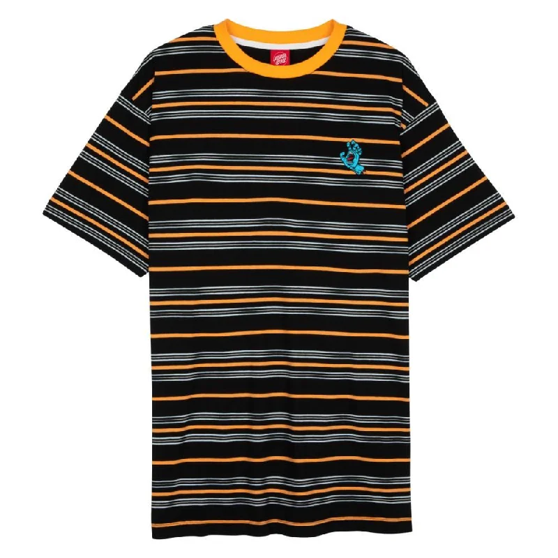 Santa Cruz Custom T-Shirt Mini Hand Stripe T-Shirt - Black Stripe-- Fleece Nylon Spandex Santa Cruz Custom T-Shirt Mini Hand Stripe T-Shirt - Black Stripe-- Fleece Nylon Spandex