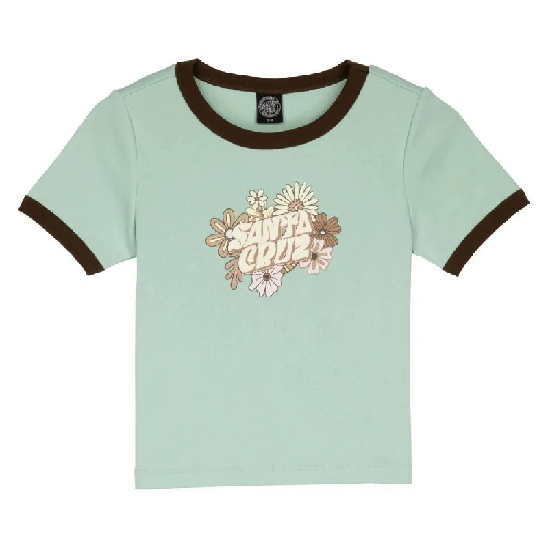 Santa Cruz Womens T-Shirt Vibes Front Ringer - Fresh Mint-- Chenille Blend Fleece Blend Nylon Blend Santa Cruz Womens T-Shirt Vibes Front Ringer - Fresh Mint-- Chenille Blend Fleece Blend Nylon Blend
