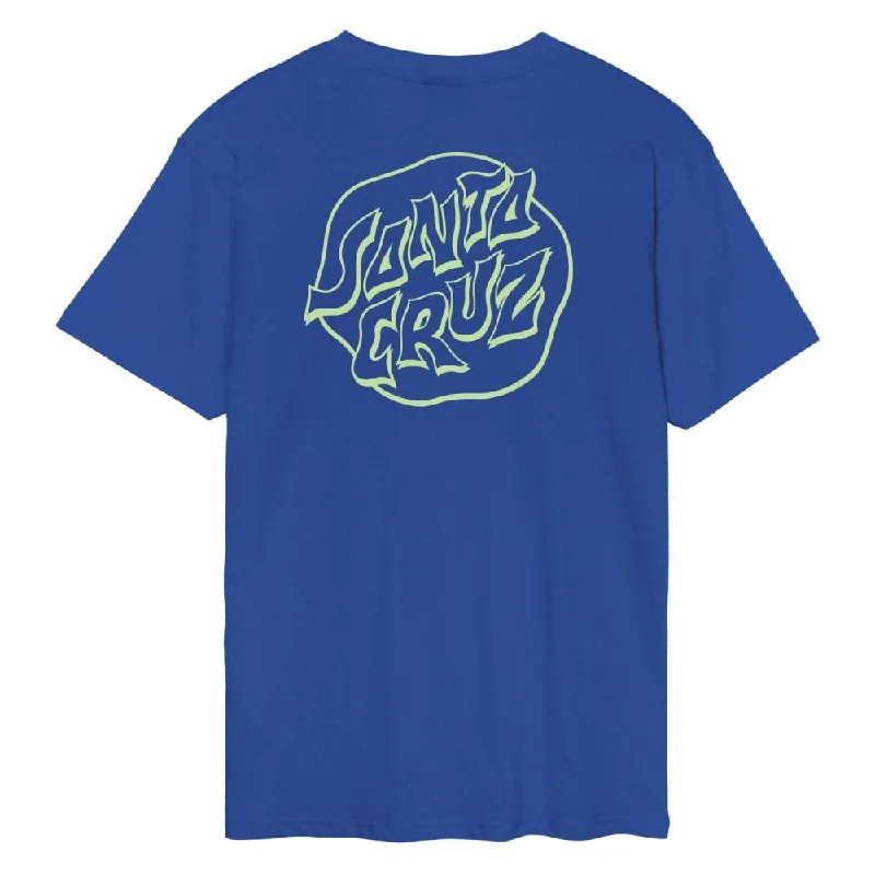 Santa Cruz T-Shirt Fever Dream Mono Dot - Ultramarine-- Satin Blend Silk Blend Wool Blend Santa Cruz T-Shirt Fever Dream Mono Dot - Ultramarine-- Satin Blend Silk Blend Wool Blend