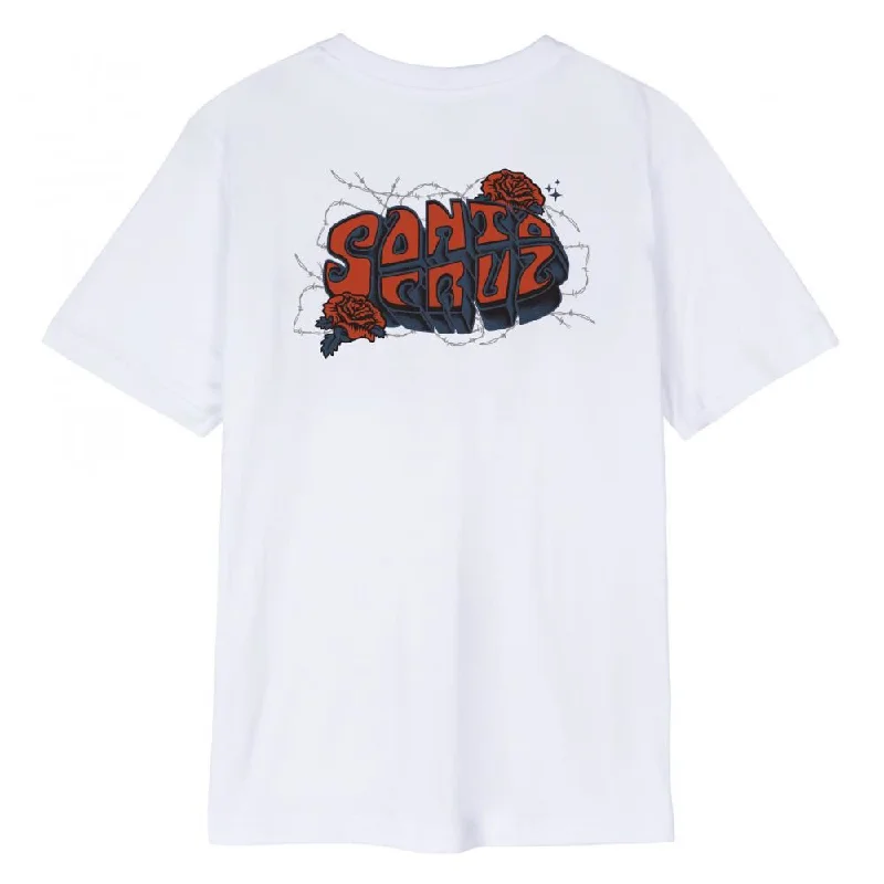 Santa Cruz Womens T-Shirt Rose Wired - White-- Knit Fabric Woven Fabric Fleece Fabric Santa Cruz Womens T-Shirt Rose Wired - White-- Knit Fabric Woven Fabric Fleece Fabric