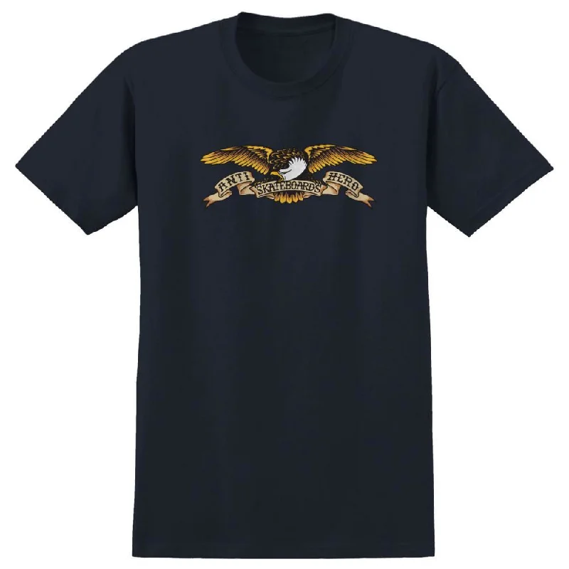 Antihero T-Shirt Eagle - Navy-- Satin Blend Silk Blend Wool Blend
