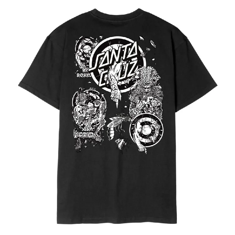 Santa Cruz T-Shirt Roskopp Evo 2 T-Shirt - Black-- Fitted T-Shirt Seamless Stretchy
