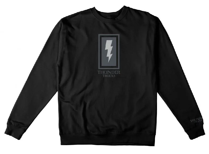 Thunder L/S T-Shirt Boxed Bolt - Black / Blue / Grey / White-- Real Fur Shearling Chenille