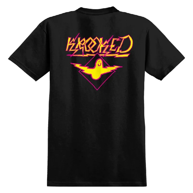 Krooked T-Shirt Bird Lightening - Black / Magenta / Yellow Prints-- Faux Fur Fabric Real Fur Fabric Shearling Fabric Krooked T-Shirt Bird Lightening - Black / Magenta / Yellow Prints-- Faux Fur Fabric Real Fur Fabric Shearling Fabric