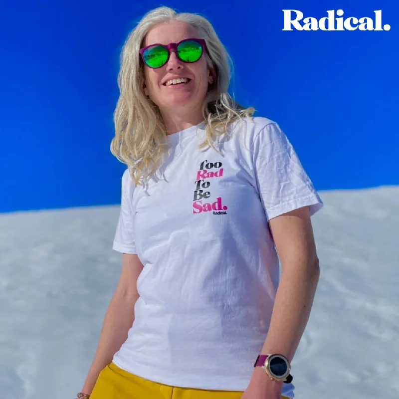 Radical. Charlie TRTBS Unisex T-shirt - White-- Collared T-Shirt Boat Neck A-Line