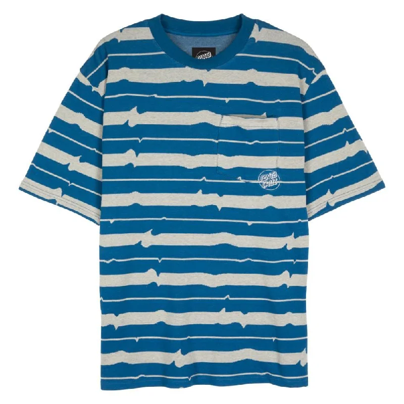 Santa Cruz Custom T-Shirt Fracture T-Shirt - Navy / Tan-- Elasticated Padded Insulated Santa Cruz Custom T-Shirt Fracture T-Shirt - Navy / Tan-- Elasticated Padded Insulated