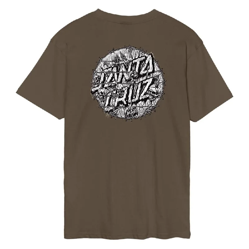 Santa Cruz T-Shirt Abyss Dot T-Shirt - Chocolate Chip-- Anti-Pilling Machine Wash Handmade Santa Cruz T-Shirt Abyss Dot T-Shirt - Chocolate Chip-- Anti-Pilling Machine Wash Handmade