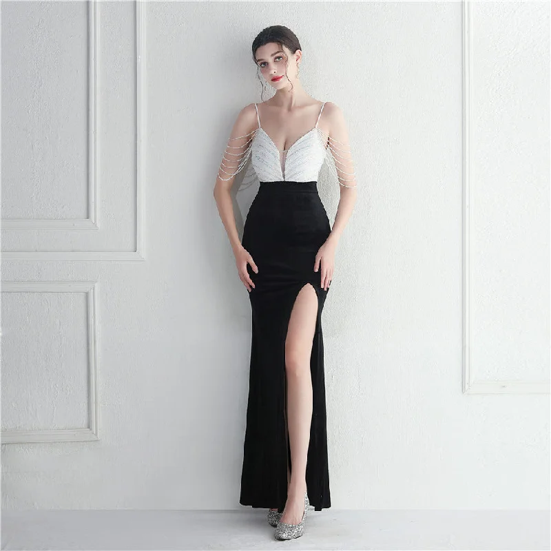 Callie One-shoulder Velvet Dress Tunics Versatile all-occasion