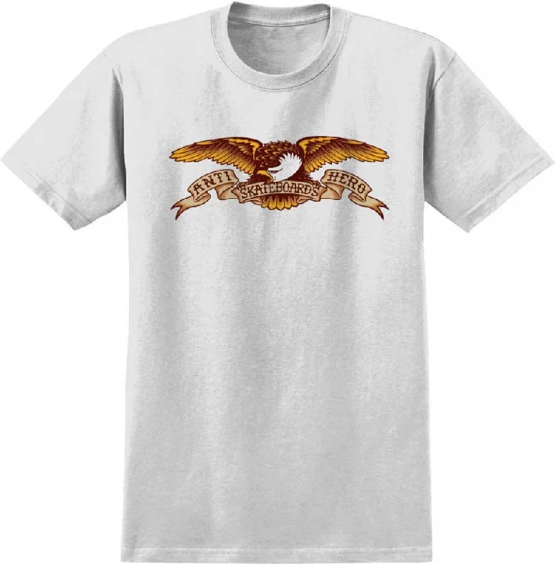 Antihero T-Shirt Eagle - White / Black Multi-- Embroidered Appliqued Beaded