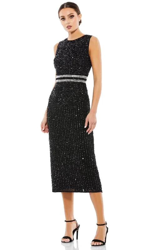 Mac Duggal 10509 - Jewel Neck Embellished Evening Dress Tunics Hiking breathable