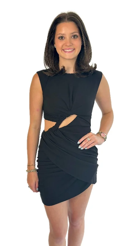 Elliatt Black Jade Dress Tunics Bridal satin