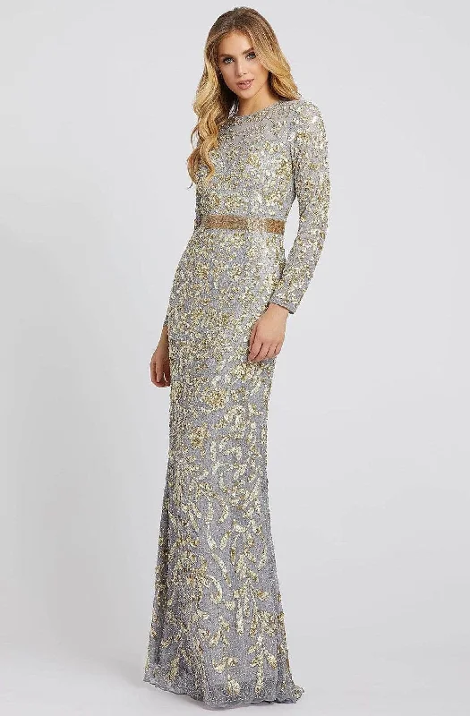 Mac Duggal 4316D - Illusion Jewel Sheath Evening Dress Tunics Canvas sturdy