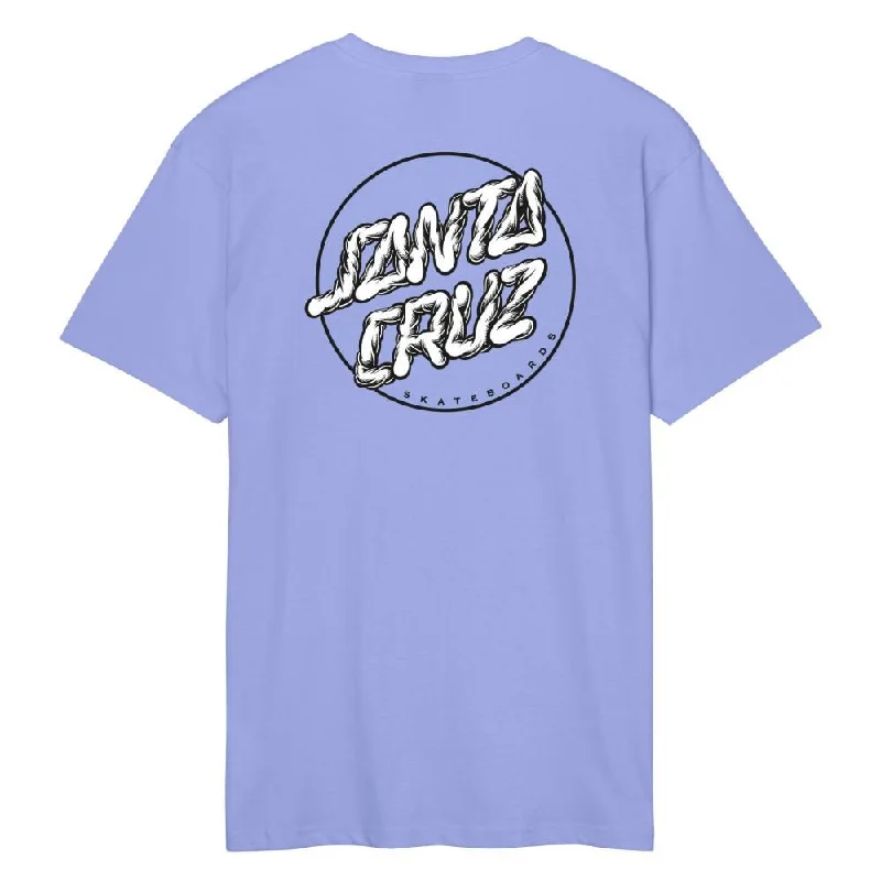 Santa Cruz T-Shirt Alive Dot T-Shirt - Digital Violet-- Graphic T-Shirt Round Neck Polyester Santa Cruz T-Shirt Alive Dot T-Shirt - Digital Violet-- Graphic T-Shirt Round Neck Polyester