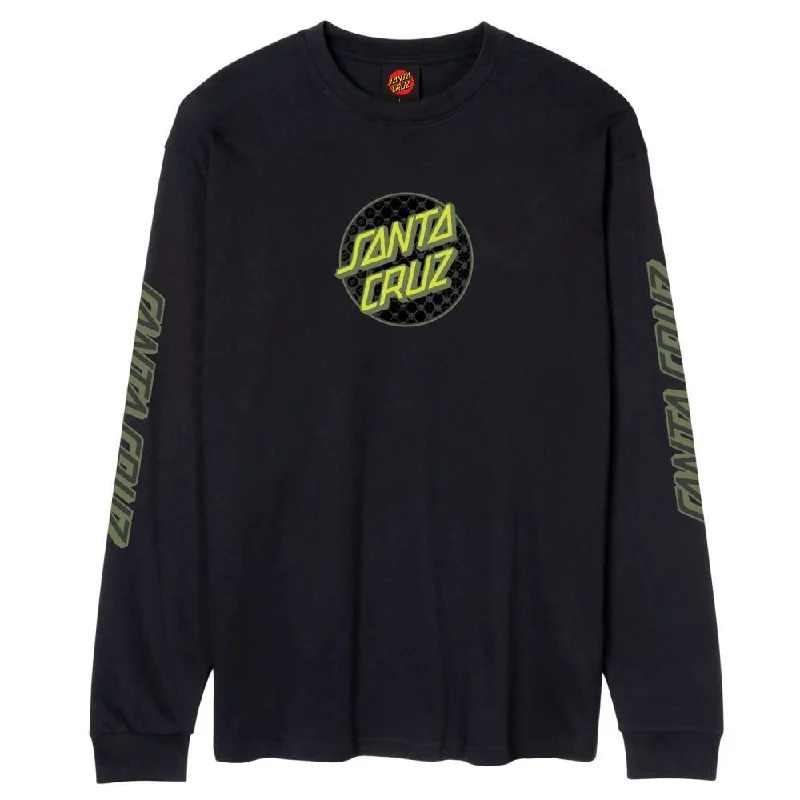 Santa Cruz L/S T-Shirt Meyer Freestyle Dot Center - Black-- Fashionable Trendy Casual Santa Cruz L/S T-Shirt Meyer Freestyle Dot Center - Black-- Fashionable Trendy Casual