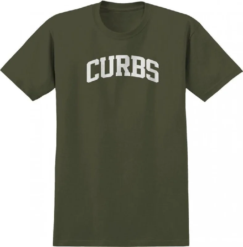 Real T-Shirt Curbs - Military Green / White-- Front Pockets Side Pockets Patch Pockets Real T-Shirt Curbs - Military Green / White-- Front Pockets Side Pockets Patch Pockets