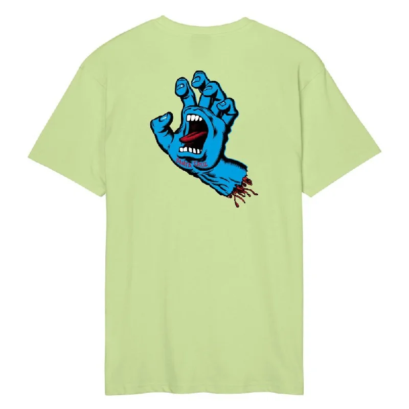 Santa Cruz T-Shirt Screaming Hand Chest - Matcha-- Layered Multi-layer Single Layer