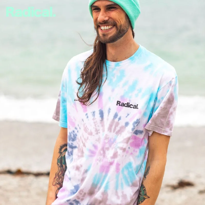 Radical. Colour Spill T-shirt, Unisex - Tie-Dye-- Zippered Buttoned Snapped