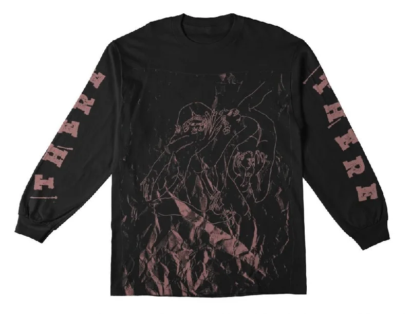 There L/S T-Shirt Noise - Black / Pink-- Nylon Fabric Polyester Fabric Spandex Fabric There L/S T-Shirt Noise - Black / Pink-- Nylon Fabric Polyester Fabric Spandex Fabric