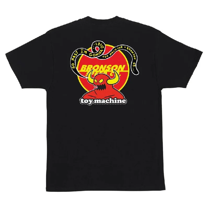 Bronson Speed Co T-Shirt Bronson x Toy Machine - Black-- Spandex Blend Rayon Blend Denim Blend Bronson Speed Co T-Shirt Bronson x Toy Machine - Black-- Spandex Blend Rayon Blend Denim Blend
