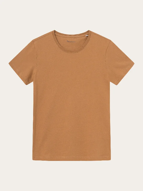 Basic t-shirt - Brown Sugar-- Hooded Caped Shawl Collar