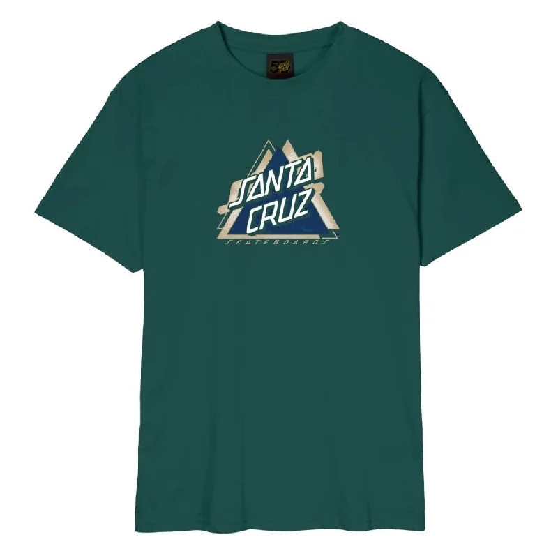Santa Cruz T-Shirt Split Not A Dot Front - Spruce-- Cashmere Blend Cotton Blend Poly Blend