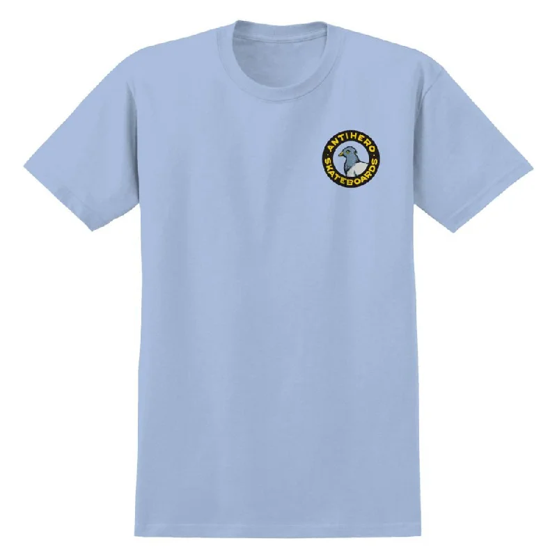 Antihero T-Shirt Pigeon Round - Light Blue / Multi Print-- Solid Print Embellished