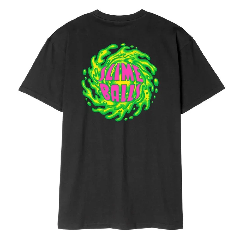 Santa Cruz T-Shirt SB Logo T-Shirt - Black-- Chenille Blend Fleece Blend Nylon Blend