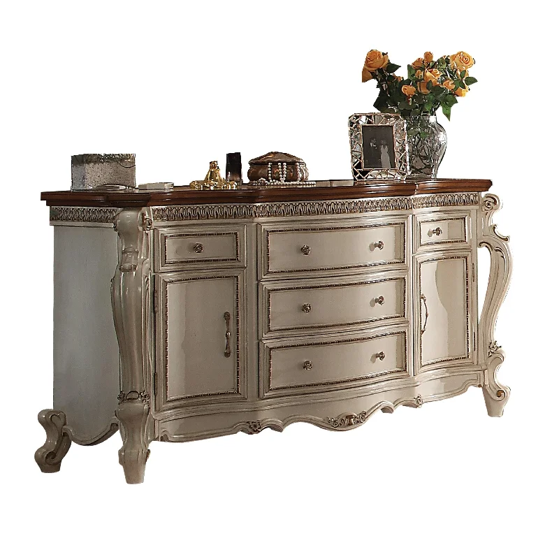 Picardy Antique Pearl & Cherry Oak Dresser Tunics Cozy comfortable