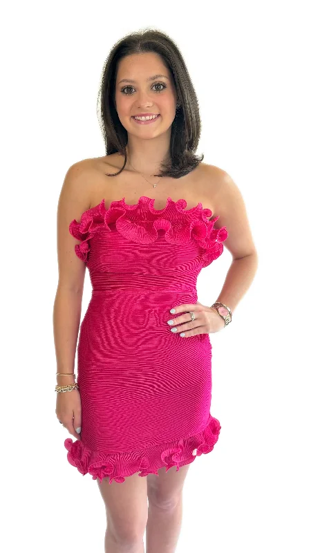 Lena Fuchsia Tibi Dress Tunics Luxurious premium